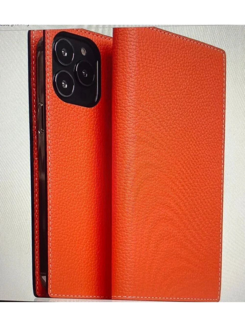 SLG Leather Wallet Case for iPhone 13 Pro Max Coral